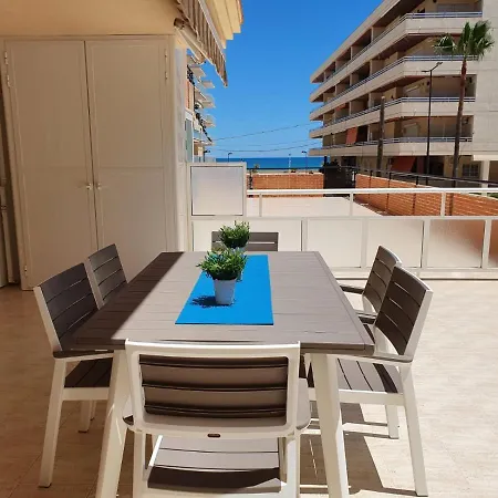 Apartamento Con Gran Terraza, Piscina Y Con Vistas Al Mar, A Solo 50 M De La Playa Daimus Exterior photo